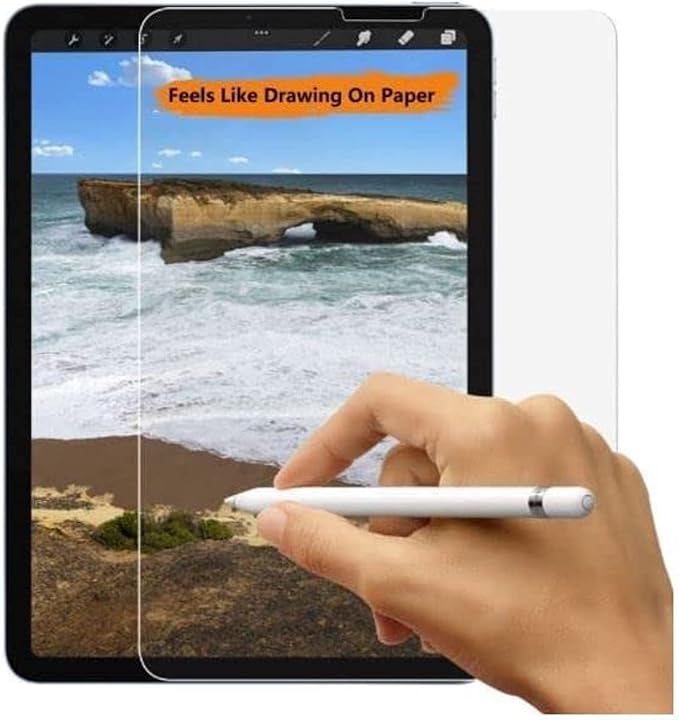 كڤر حماية شاشة لهاتف iPad 9 - 10.2 بوصة مع ملمس مشابه للرسم على الورق من Anank كڤر حماية شاشة لهاتف iPad 9 - 10.2 بوصة مع ملمس مشابه للرسم على الورق من Anank